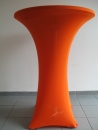 Husse & Haube fr runden Stehtisch - Farbe: orange
